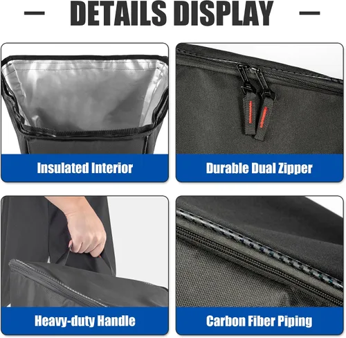 Vista 9 de Bolsa de maletero delantera para Spyder RT, organizador de frunk, bolsas de equipaje, bolsa de almacenamiento de carga extraíble, accesorios