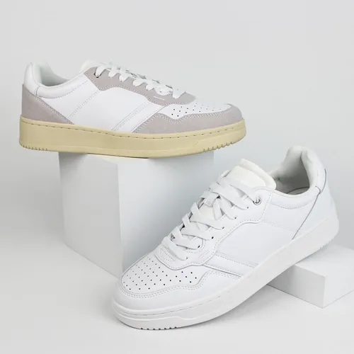Vista 6 de Hawkwell Zapatos deportivos clásicos de cuero para hombre, de moda, casuales, para patinar, tenis, baloncesto, zapatos para caminar