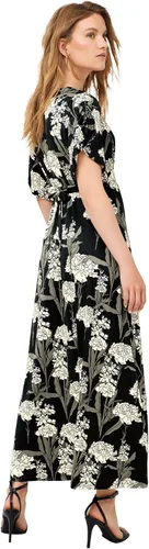 Vista 3 de Ellos Vestido largo de punto con lazo en la espalda para mujer, talla grande