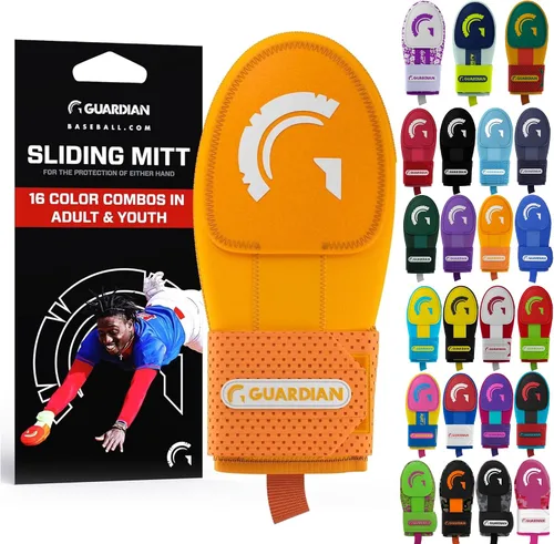 Vista 18 de Guante deslizante Guardian Baseball - Tallas para jóvenes y adultos - Guante deslizante para béisbol - Correa de compresión elástica