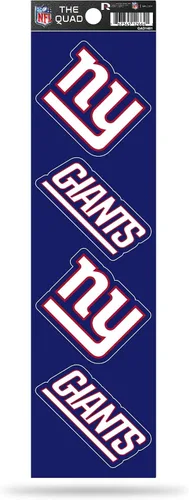 Vista 21 de Rico Industries NFL Football Quad Calcomanía de 3 x 12 pulgadas, (4) calcomanías