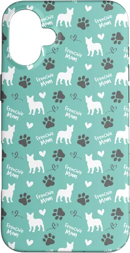 Vista 23 de Frenchie Mom French Bulldog Mom Blue Women Case for iPhone 17