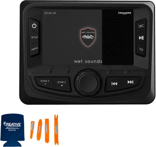 Vista 6 de Wet Sounds WS-MC-2 - Radio marina con 2 pares de sonidos húmedos, repuesto OEM 65ic-S Serie XS-Cono plateado de 6.5 pulgadas, par de altavoces