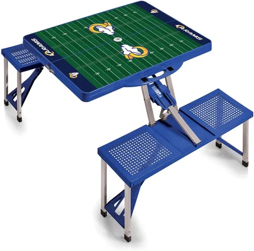 Vista 27 de Picnic TIME NFL Football Field Folding Picnic Table, Camping Table, Outdoor Table with Umbrella Hole