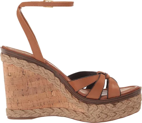 Vista 6 de Vince Camuto Sandalias de cuña Pelani para mujer, Nogal dorado.
