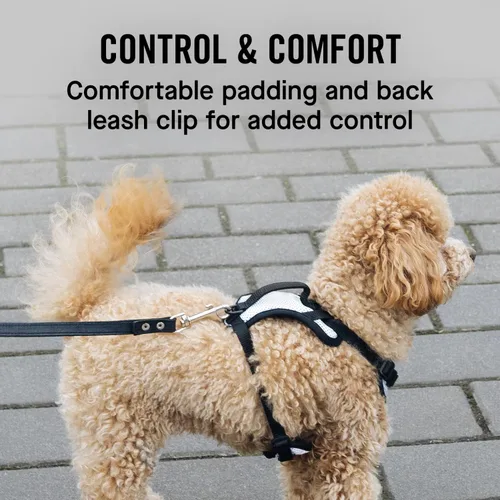Vista 4 de Canada Pooch Arnés para perro Everything sin tirones, arnés fácil de caminar para perros con exterior de malla transpirable, arnés ajustable