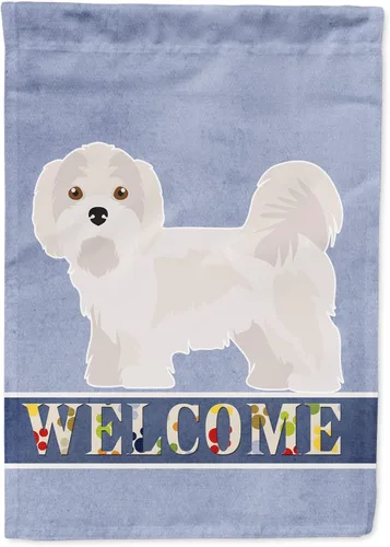 Vista 85 de Caroline's Treasures CK3645GF Bandera de bienvenida de bulldog inglés para jardín, bandera decorativa para patio exterior, obras de arte de patio