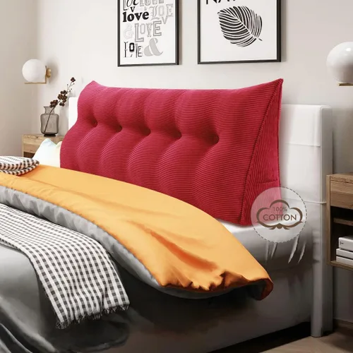Vista 37 de WOWMAX - Almohada triangular para cabecero; almohada en forma de cuña para cabecero; almohada grande de refuerzo para cama, almohada