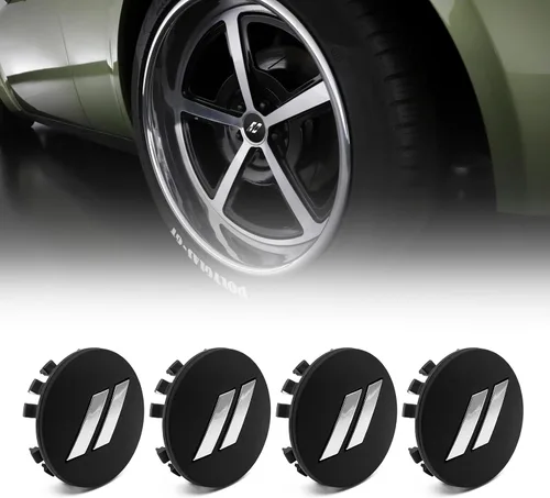 Vista 9 de 4 tapas centrales de rueda de 2.5 pulgadas compatibles con Charger Challenger Durango 2017-2022 Se ajustan a ruedas de 20 pulgadas Tapacubos