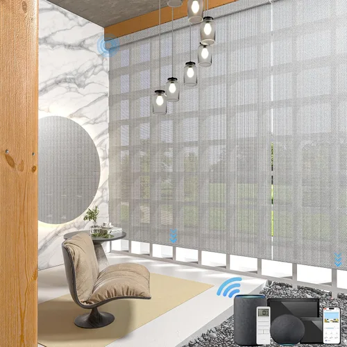 Vista 40 de MYshade Persianas enrollables personalizadas para ventana, persianas enrollables para ventanas con cable, bloqueo solar, protección de privacidad