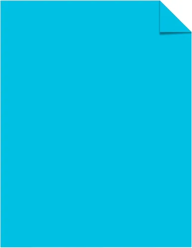 Vista 2 de Astrobrights Papel de color 85 x 11 24 lb89 GSM Azul Blast-Off 500 hojas 21906