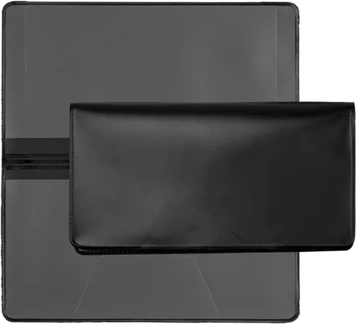 Vista 3 de Funda de vinilo para cuaderno. negro