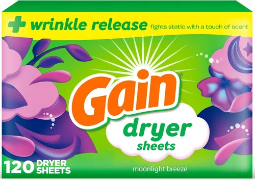 Vista 10 de Gain Hojas para secadora, aroma Moonlight Breeze, 120