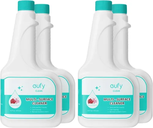Vista 9 de Solución de limpieza para suelos duros eufy RoboVac (2 botellas), Relación de dilución 1:200, 473 ml, Limpiador para pisos, ecológico, a base