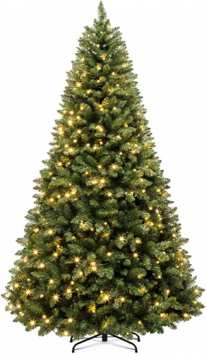 Vista 9 de Hykolity Árbol de Navidad artificial preiluminado de 6 pies con 230 LED