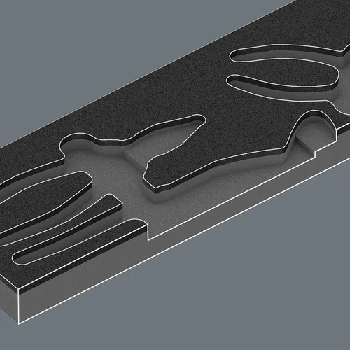 Vista 3 de Wera 05150180001 9780 Inserto de espuma KNIPEX Alicates Set 1, 3 Piezas
