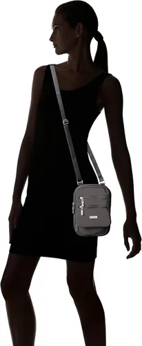 Vista 9 de Baggallini Journey bolso bandolero., Gris, talla única