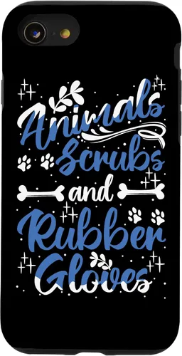 Vista 8 de Funda para iPhone 12 mini animales exfoliantes guantes de goma para asistente veterinario
