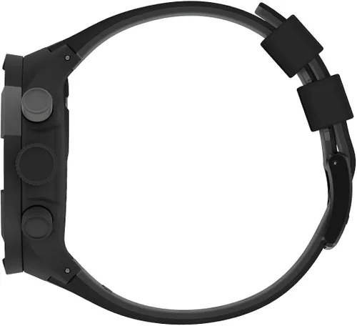 Vista 3 de Swatch Correa de silicona de cuarzo, negro, reloj casual 20 (Modelo SB02B400), Negro, Moderno