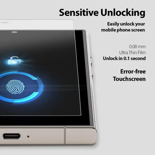 Vista 5 de DOME GLASS Whitestone - Protector de pantalla con luz UV para Samsung Galaxy S24 Ultra (2 unidades)