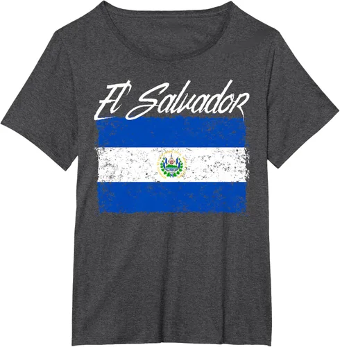 Vista 28 de Camiseta Salvadoreña Bandera El Salvador