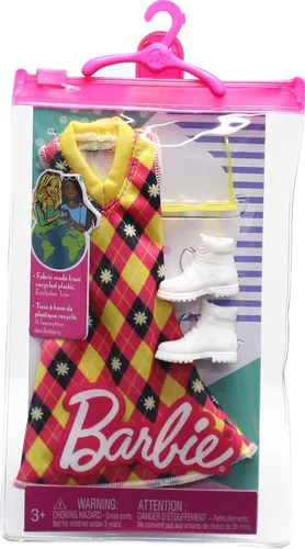 Vista 3 de Barbie Ropa de moda de Mattel Look completo y accesorios Mod Sdos (HJT17)