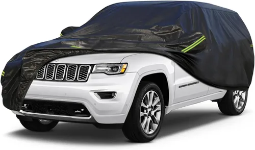 Vista 77 de KouKou Funda impermeable para automóvil SUV adecuada para BMW X1 de 2009 a 2025, 7 capas a prueba de viento para todo tipo de clima, cubierta