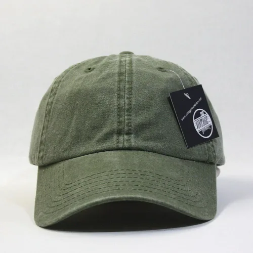 Vista 2 de The Vintage Year Gorra de béisbol ajustable de 6 paneles de algodón lavado liso