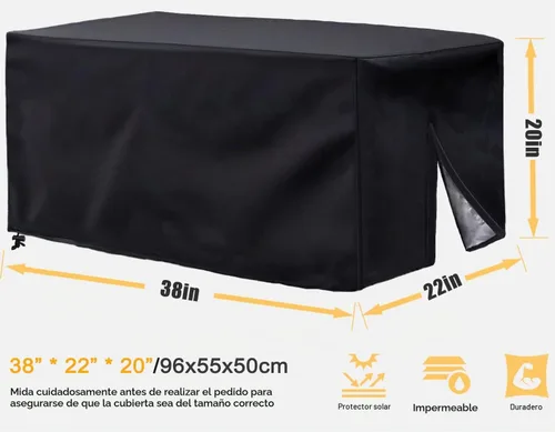 Vista 4 de Cubierta plegable para vagón de 38" x 22" x 20" Cubierta resistente