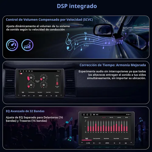 Vista 6 de S8 MS 9inch 4G+32G Android Estéreo doble DIN del coche, 4G incorporado