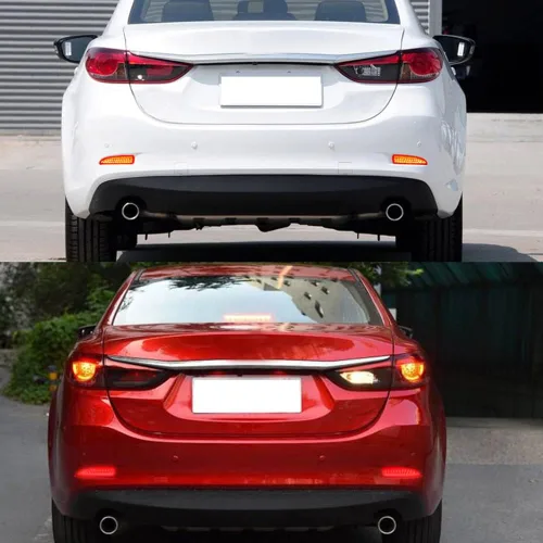 Vista 8 de 2 luces de freno traseras reflectoras de parachoques trasero para Mazda2 DY Mazda3 Axela Mazda6 Atenza