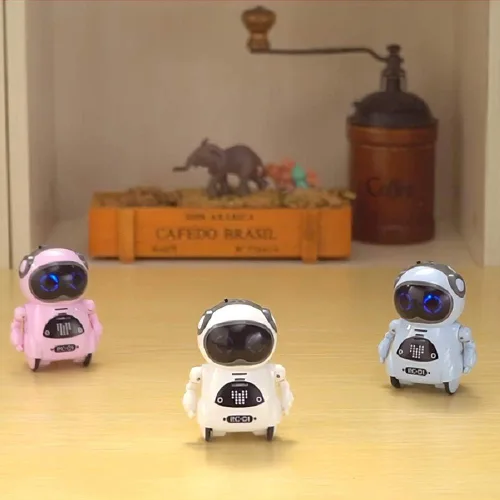 Vista 3 de GoolRC 939A Robot de Bolsillo que Habla, Diálogo Interactivo con Reconocimiento de Voz y Función de Grabación, Canta, Baila, Cuenta Historias, Mini