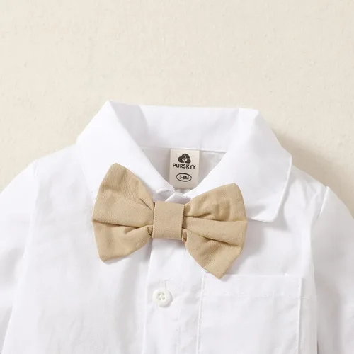 Vista 3 de Ropa de vestir para bebé, caballero para niño, traje de boda infantil de invierno, conjunto de ropa de bautizo de otoño