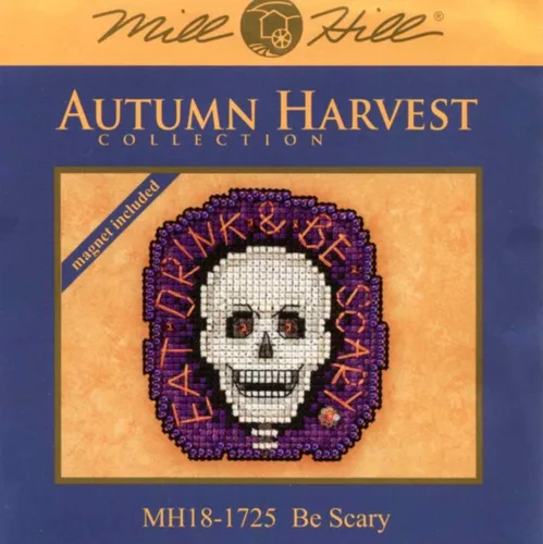Vista 2 de Be Scary MH181725 - Kit de adorno de punto de cruz con cuentas para Mill Hill 2017