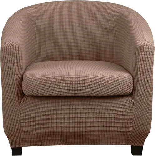 Vista 8 de Lellen Funda para silla de club con funda de cojín de asiento, fundas de sofá, fundas redondas para silla de bañera, funda protectora de sillón