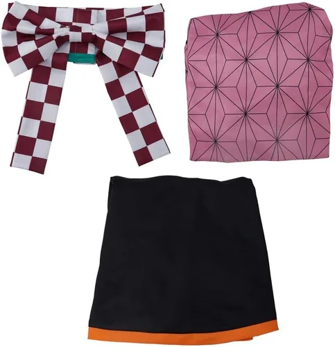 Vista 7 de LoliMiss Kamado Nezuko Kimono Uniforme Anime Cosplay Disfraz Halloween