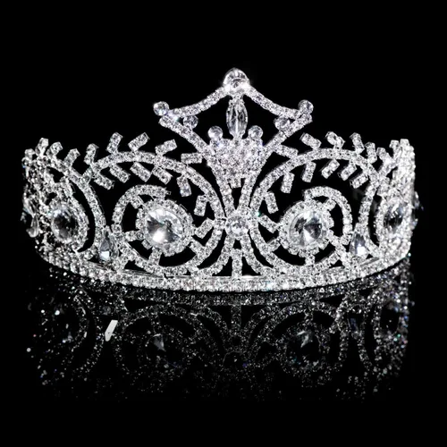 Vista 8 de Anderson's Tiara de Elsa, boda con diamantes de imitación, baile, tiara de desfile, tiara de reina o princesa para graduación, regreso a casa