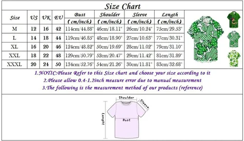 Vista 3 de Mens St. Patricks Day Casual Shirts Short Sleeve Button Down Shirts Turedown Collared Shirt Shirts for Men