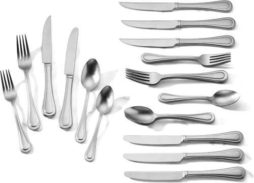 Vista 5 de Lenox 890139 - Juego de cubiertos de 20 piezas con textura neutros
