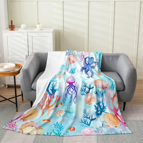 Vista 54 de Erosebridal Hammerhead Shark Flannel Blanket 40x50 Marine Life Fuzzy Plush Throw for Sofa Couch Hammerhead Shark Lover Gifts Ocean Sealife Fleece