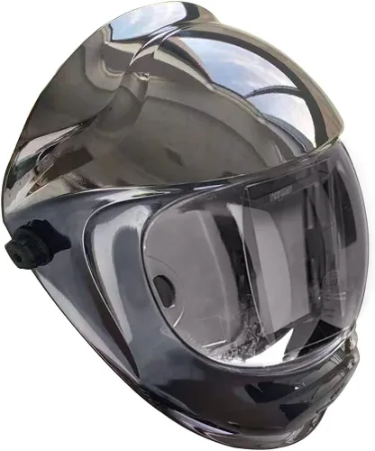 Vista 8 de TEKWARE Casco de Soldadura de Oscurecimiento Automático con Energía Solar de Visión Amplia de Color Verdadero, 4 Sensores de Arco, Rango de Sombra