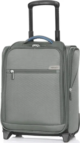 Vista 16 de Verage Equipaje de mano debajo del asiento de 14 pulgadas con ruedas giratorias y puerto de carga USB, maleta con ruedas para aerolíneas, bolsa Negro