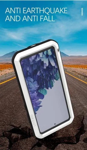 Vista 2 de LOVE MEI Funda protectora de cuerpo completo para Samsung Galaxy S20 FE 5G, deportes al aire libre, militar, resistente, impermeable, a prueba