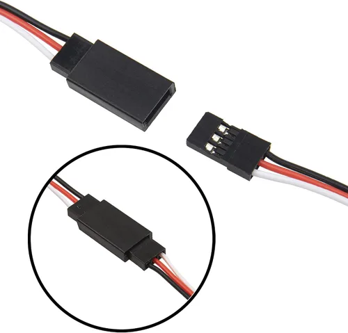 Vista 4 de ShareGoo 20 piezas macho a hembra cable de extensión servo de 3 pines cable receptor RC conectores de cable para RC coche helicóptero barco servo
