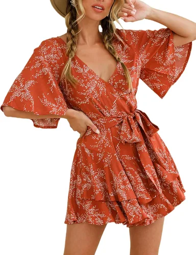 Vista 5 de Relipop Saco de gasa para mujer holgado con estampado floral