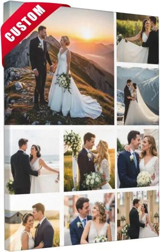 Vista 10 de Nxwdwqa Impresiones en Lienzo Personalizadas con Tus Fotos Impresas, Arte de Pared en Lienzo Personalizado, Sube Tu Foto al Arte de Pared, Regalo