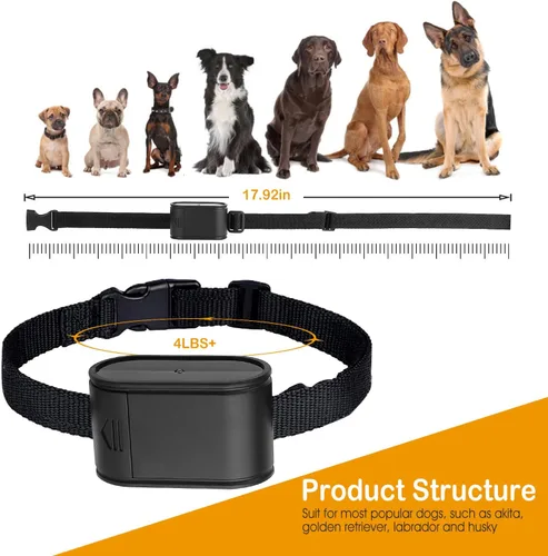 Vista 11 de Moclever Sistema inalámbrico de valla para perros, sistema eléctrico de contención de mascotas de 1.2 acres con collar de choque impermeable, cable