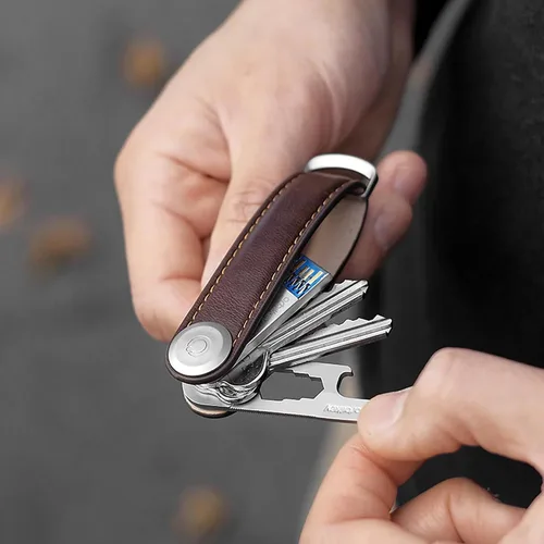 Vista 36 de Orbitkey 2 llavero de cuero de primera calidad. 0
