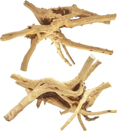 Vista 8 de Jorewood Madera flotante natural grande para acuario para peceras y terrarios de reptiles, decoraciones seguras para peceras, ramas retorcidas