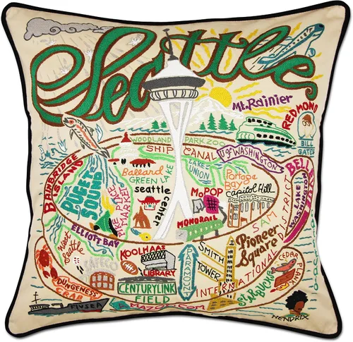 Vista 32 de Catstudio Portland (Oregon) - Almohada decorativa bordada